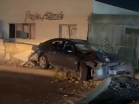Aparatoso choque en la Infonavit