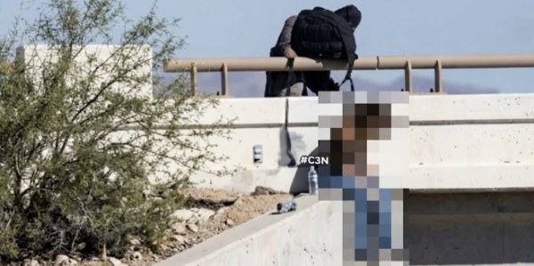 Evitan se arrojara mujer desde un puente