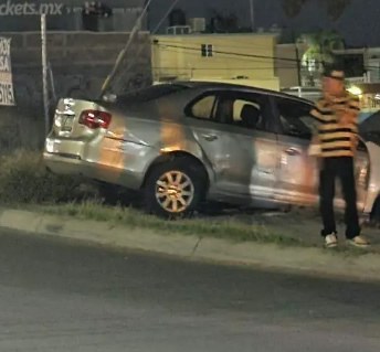 Se accidenta en el Saucito