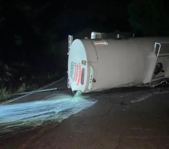 Vuelca pipa en Guachochi