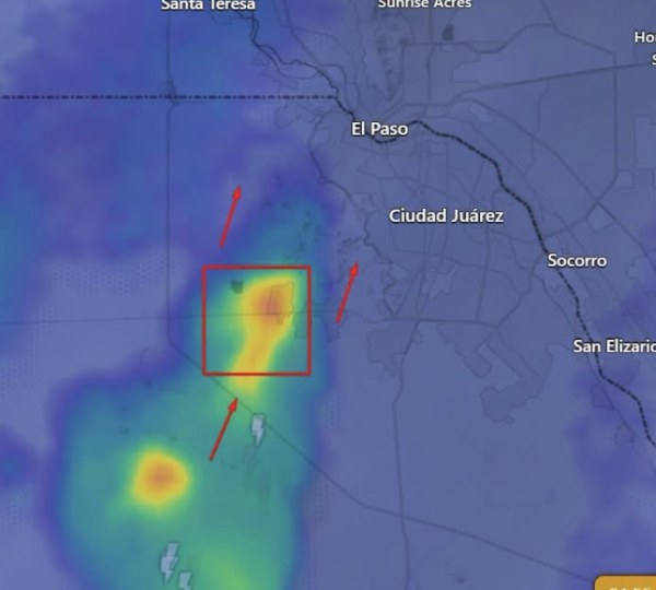 Alerta meteorológica en Juárez por núcleo de tormenta y granizo