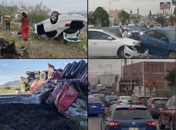Lluvias y asfalto mojado provocan accidentes en la ciudad