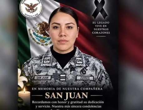 Dan último adiós en Veracruz a Guardia Nacional fallecida en Cuauhtémoc