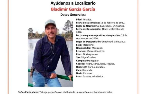 Desaparece en Guachochi