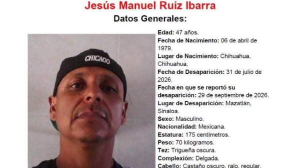 Desaparece chihuahuense en Mazatlán
